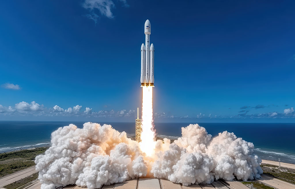 Spacex rocket launches it stock IPO. Breaks records.
